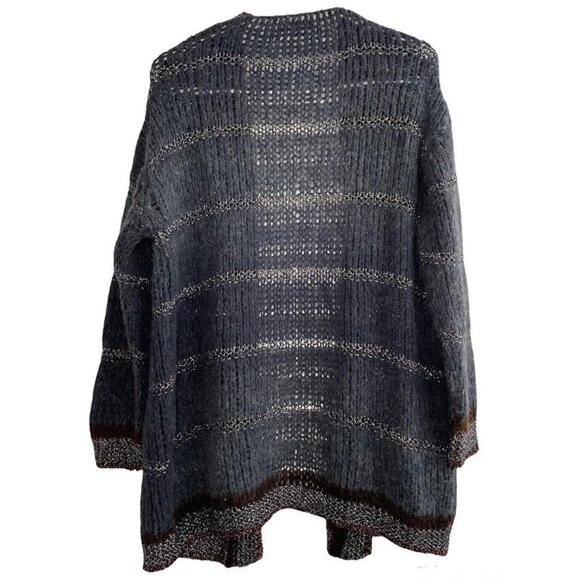 DIXIE Made in Italy Knitted Wool Cashmere Mix Cardigan size M - Picture 4 of 4